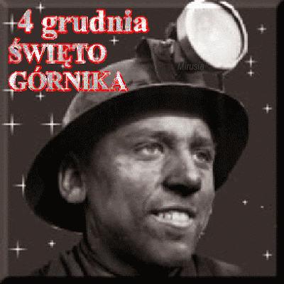 Uśmiechnięty górnik 4 grudnia